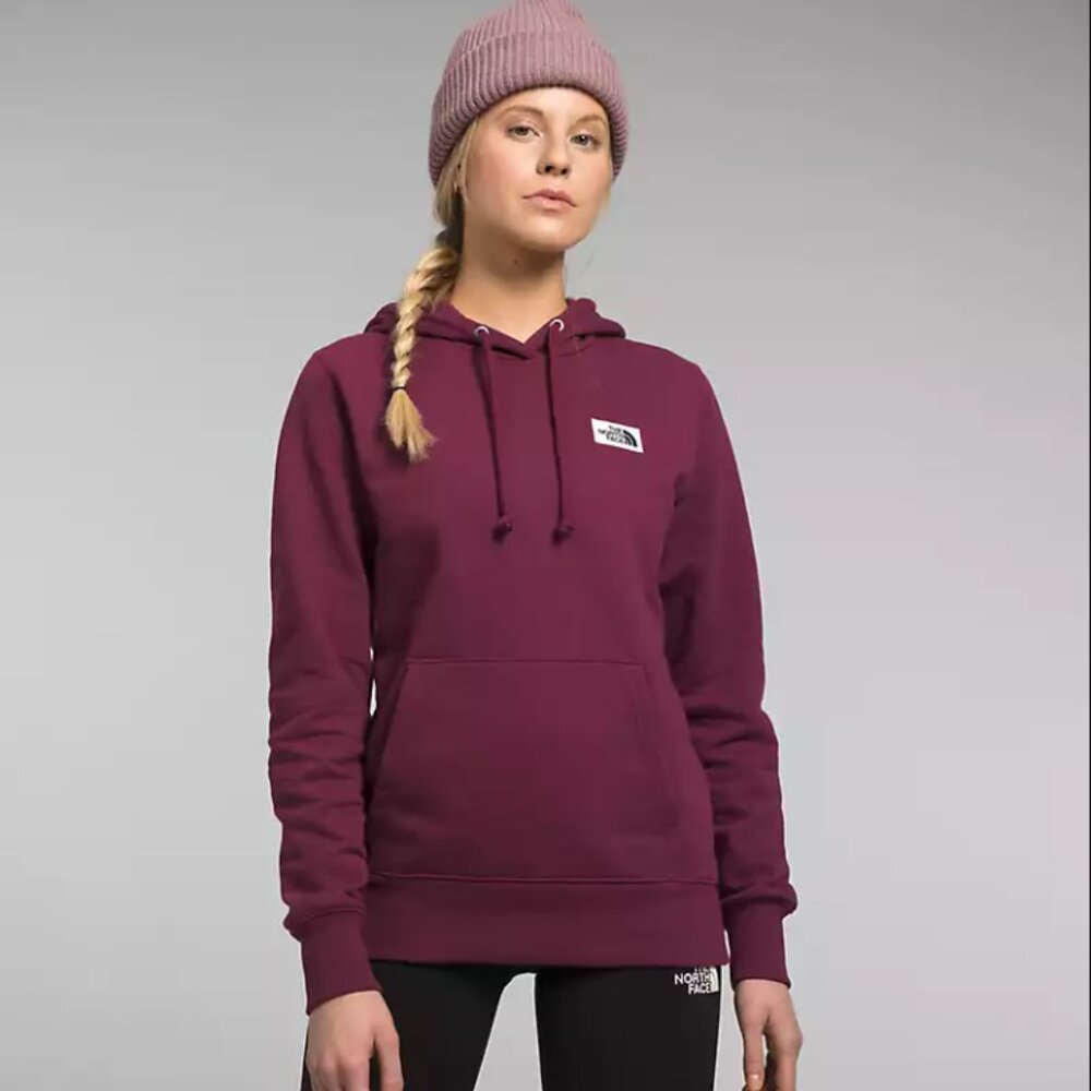The North Face - Heritage Patch Pullover Hoodie Sweatshirt | Small | Boysenberry